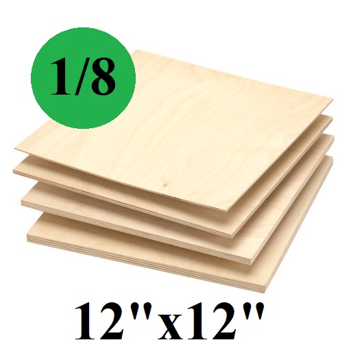 Baltic Birch 1/8" Plywood 12"x12"