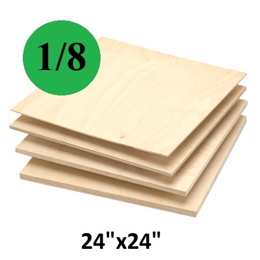 Baltic Birch 1/8" Plywood 24"x24"